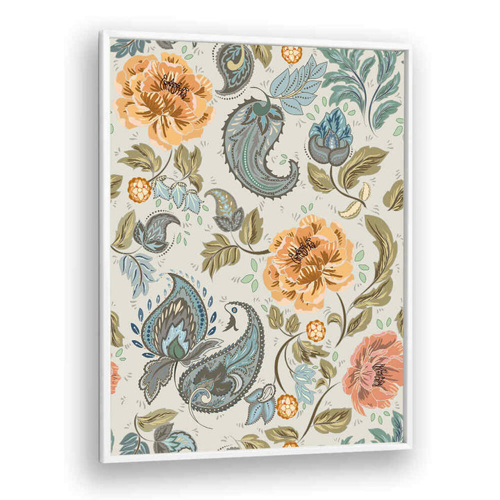 Elegant PAISLEY PATTERN II art print featuring intricate motifs, perfect for enhancing any room's decor. Ideal PATTERN ART PRINTS.