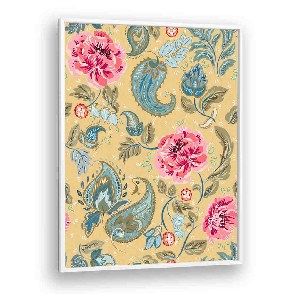 Colorful PAISLEY I, PATTERN ART PRINTS featuring intricate floral designs, perfect for elevating your home decor.