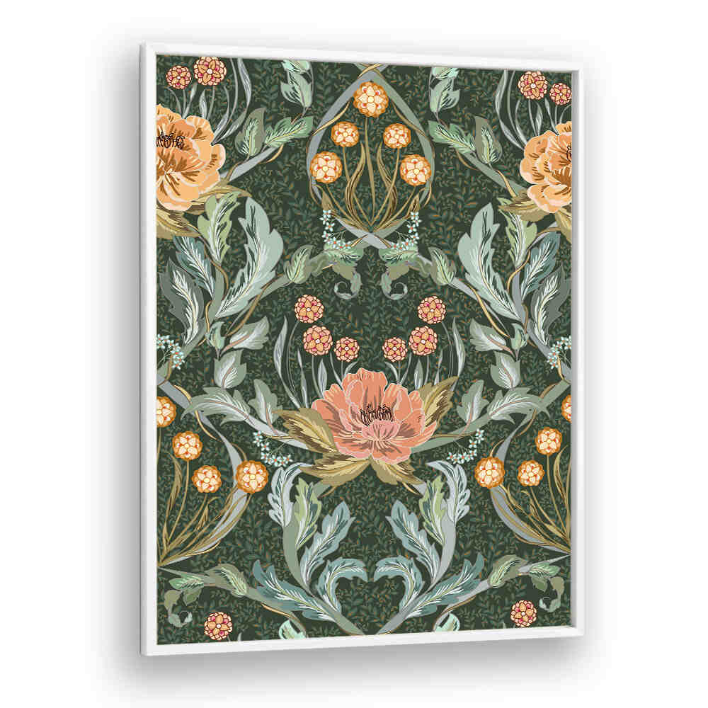 Elegant GOLDEN FOREST PATTERN, PATTERN ART PRINTS featuring floral designs to enhance your living space decor.
