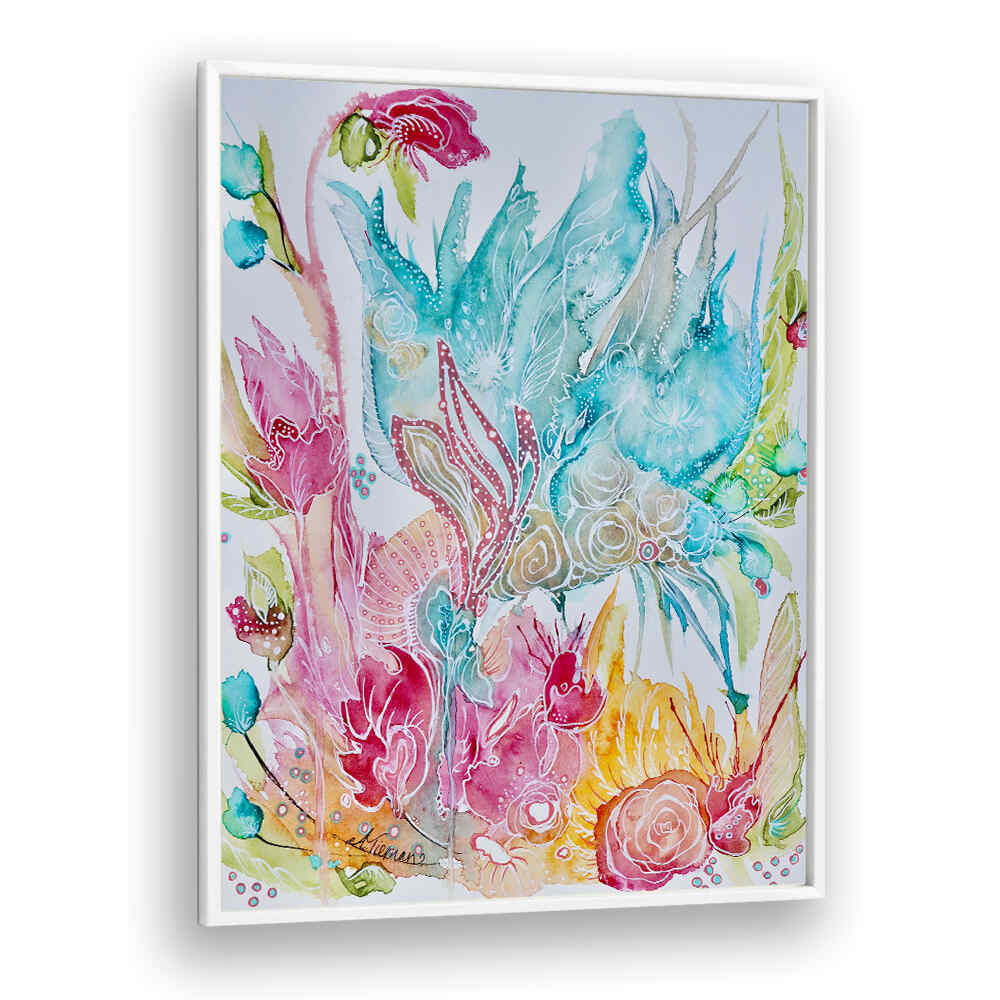 Vibrant FOREVERMORE III, FLORAL FLOWER PAINTINGS add a touch of nature's beauty to your living space. Perfect decor!