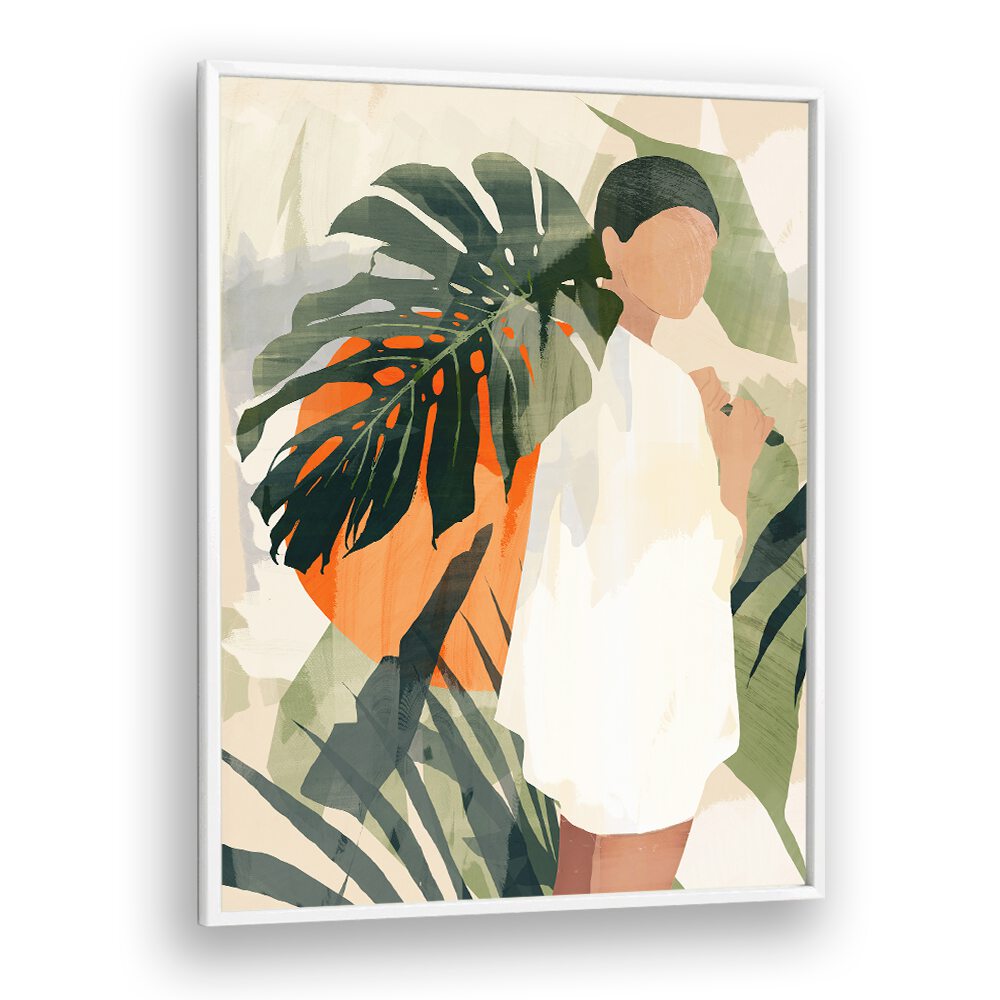 Stylish JUNGLE 3, BOHO ART PAINTINGS featuring vibrant colors and tropical elements to enhance your space.