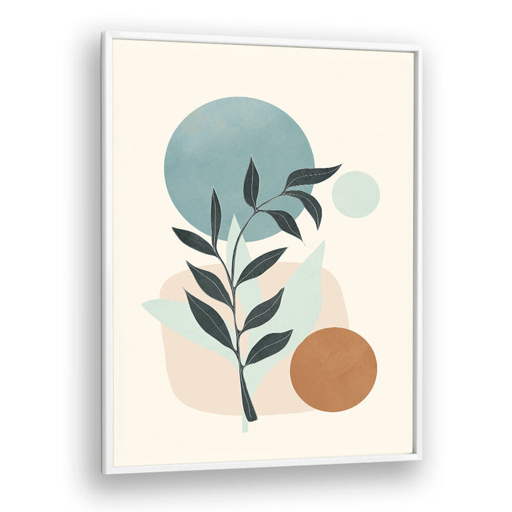 LEAFY GEOMETRY , BOHO ART PAINTINGS