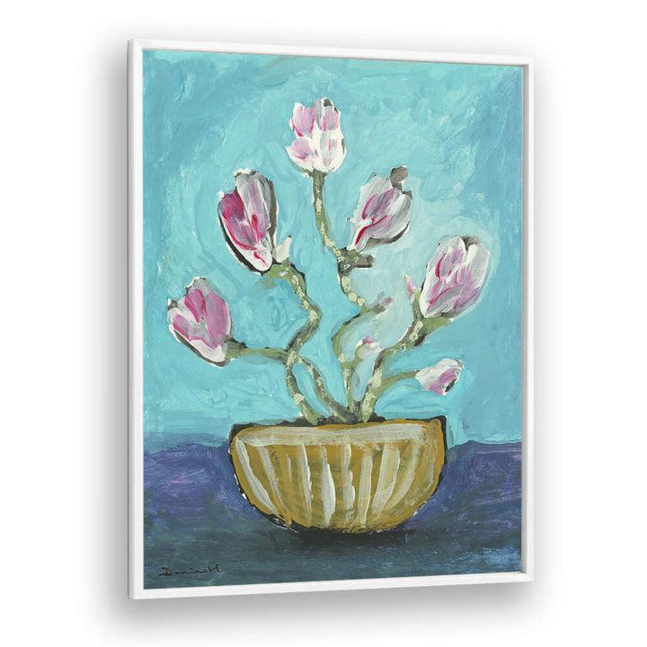 MAGNOLIA VASE , FLORAL FLOWER PAINTINGS
