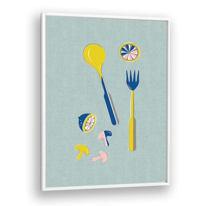 MID CENTURY KITCHEN CUTLERY MINT , KITCHEN POSTERS