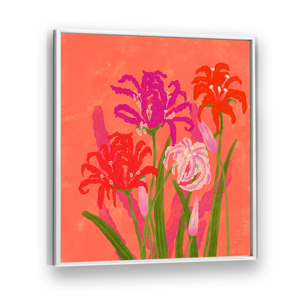 Vibrant RADIANT NERINES FLOWERS in a stunning FLORAL FLOWER PAINTING, perfect for enhancing your home decor.