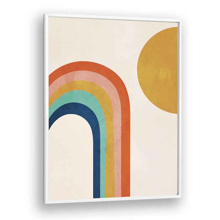 RETRO RAINBOW SUN , BOHO ART PAINTINGS