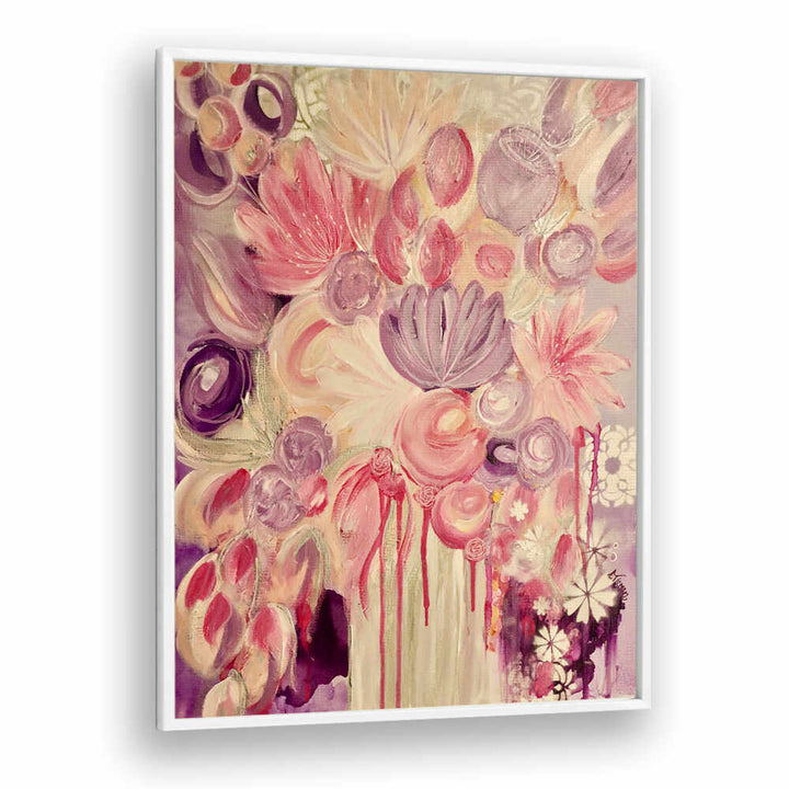 Brighten your space with EVERLASTING LOVE, FLORAL FLOWER PAINTINGS showcasing vibrant, abstract floral designs.