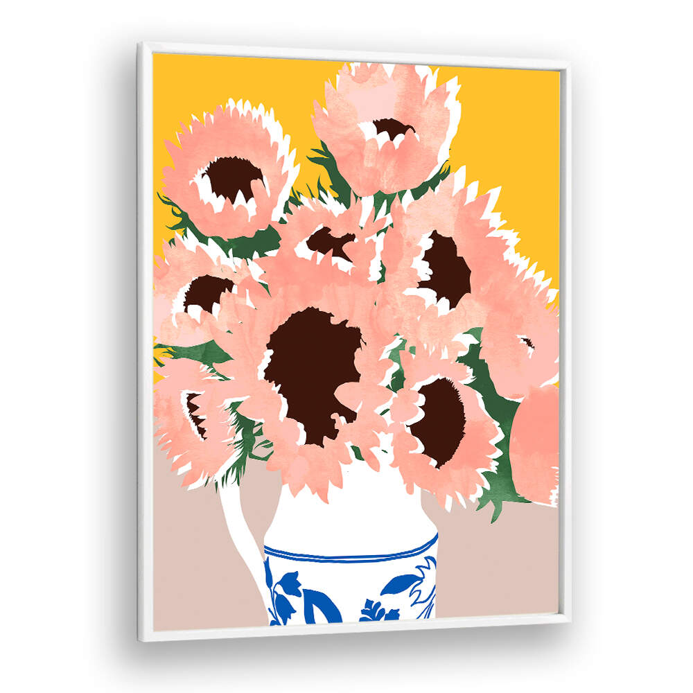 SUNSHINE ON A CLOUDY DAY , FLORAL FLOWER PAINTINGS