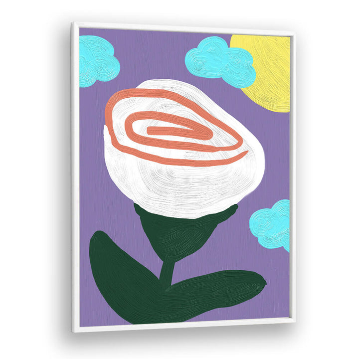 WHITE ROSE , FLORAL FLOWER PAINTINGS