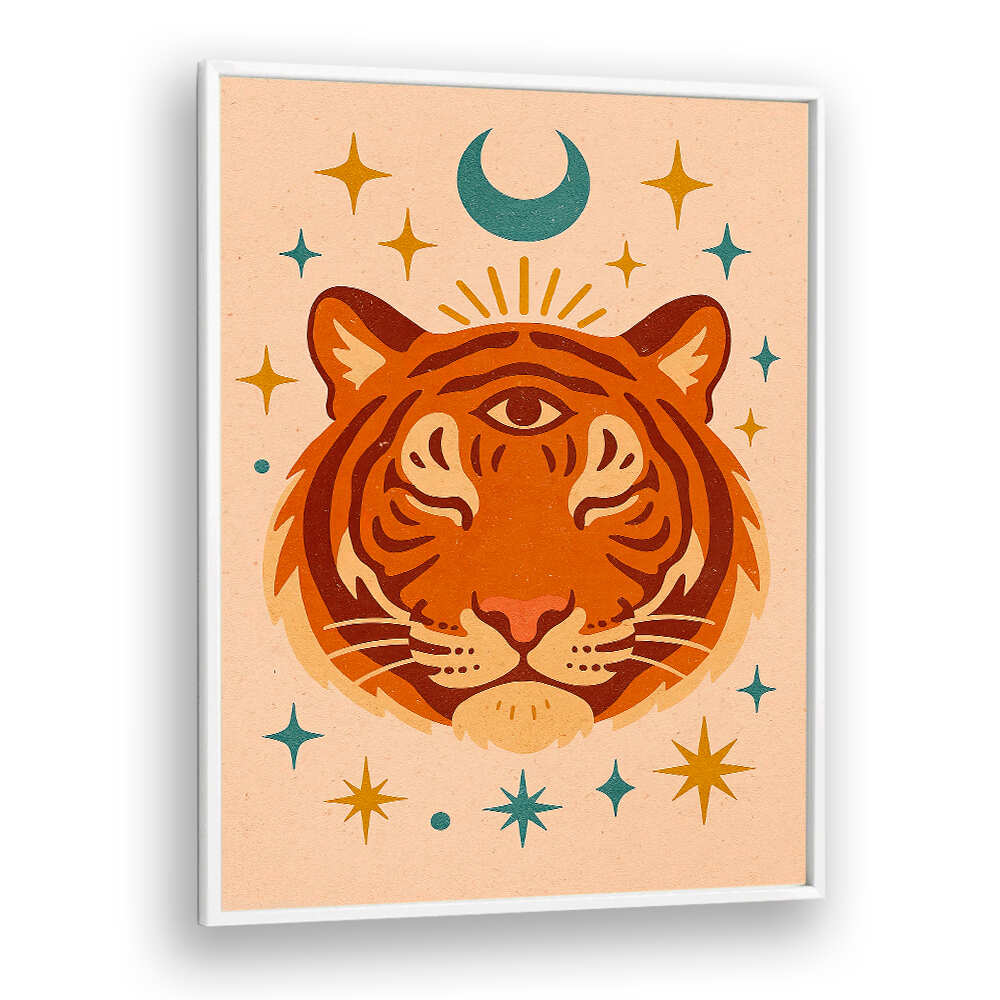 THE THIRD EYE - TIGER , BOHO ART PAINTINGS