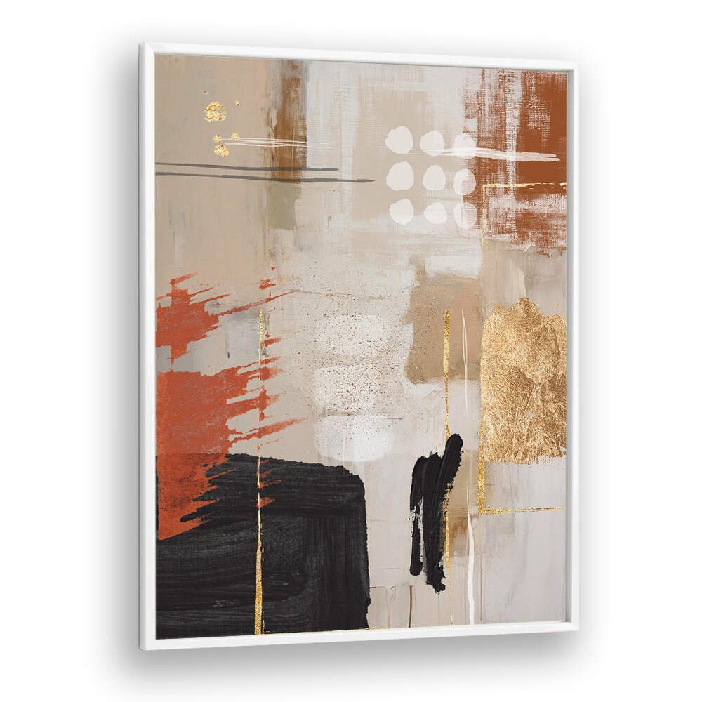 TERRACOTTA CHAOS I , BOHO ART PAINTINGS