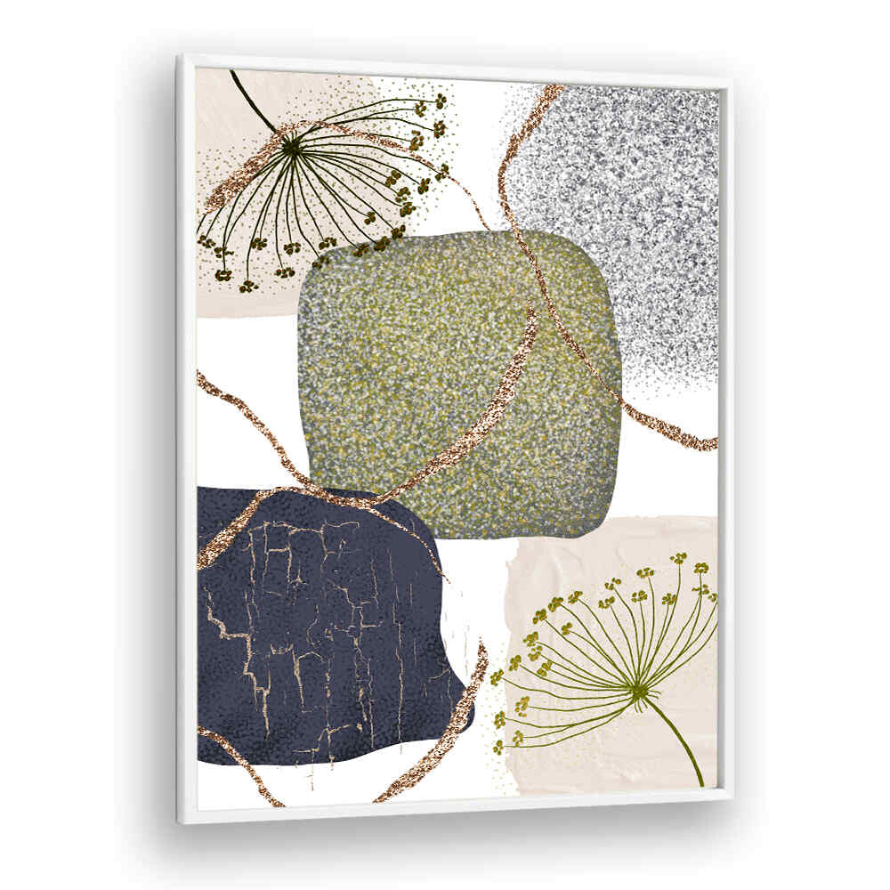 GREEN GREY II , BOHO ART PAINTINGS