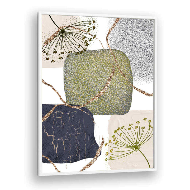 GREEN GREY II , BOHO ART PAINTINGS