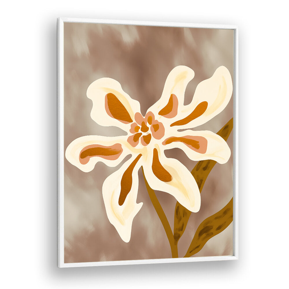 DELICATE WHITE FLOWER , FLORAL FLOWER PAINTINGS