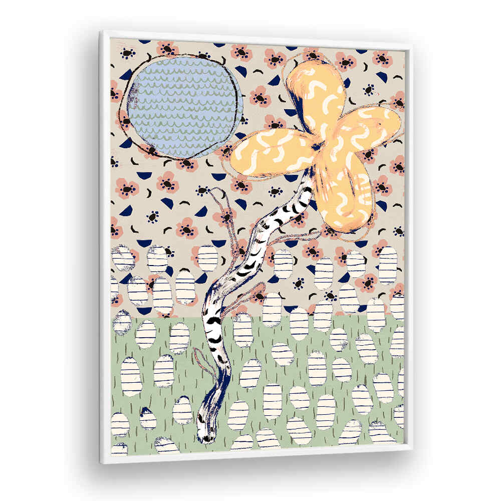 PATTERN PLAY XII , FLORAL FLOWER PAINTINGS