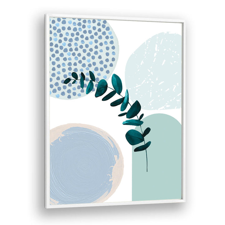 BLUE GREEN BOHO II , BOHO ART PAINTINGS