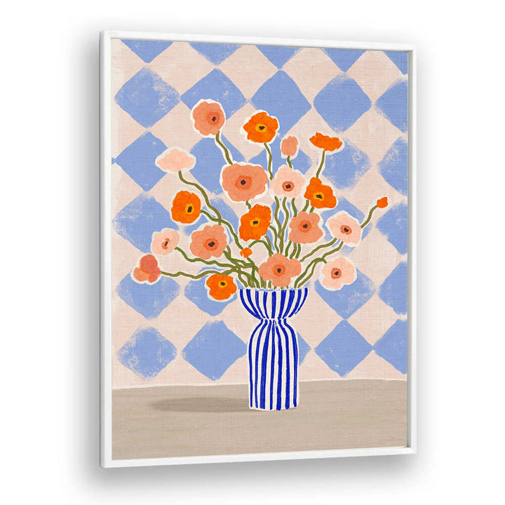 PAINTERLY POPPIES , FLORAL FLOWER PAINTINGS