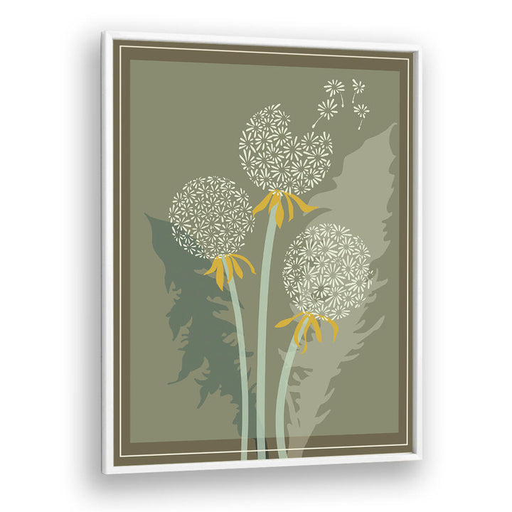 Vibrant DANDELION II, FLORAL FLOWER PAINTINGS showcasing intricate floral beauty, perfect for enhancing your home decor.