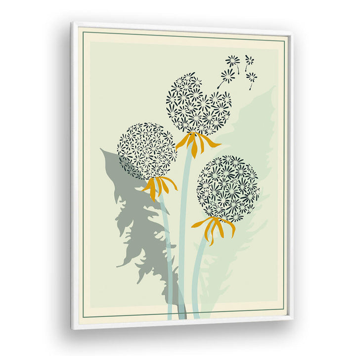 Dandelion Seeds Floral Flower Paintings showcase elegant blooms, perfect for transforming your space with art.