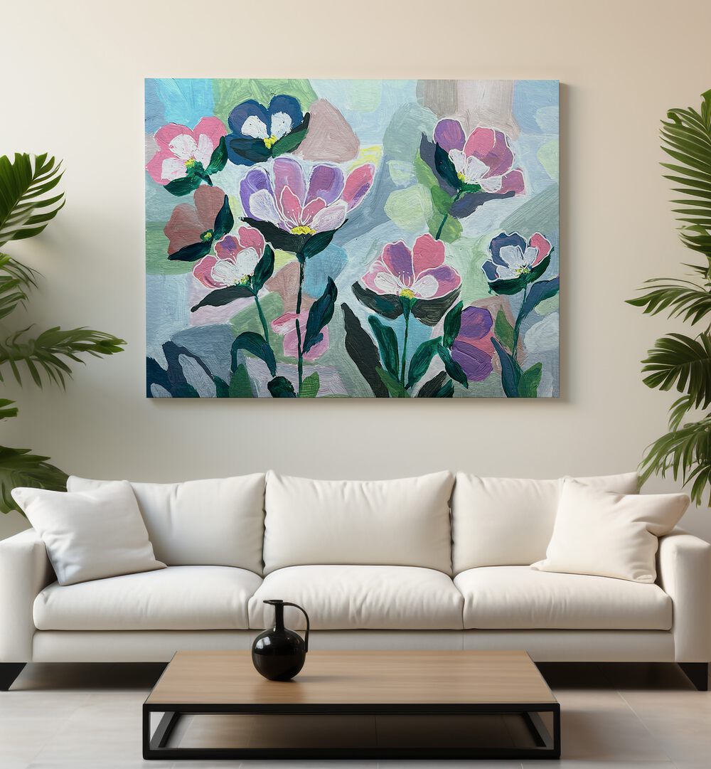 Bright and colorful WILD FLOWERS , FLORAL FLOWER PAINTINGS adding elegance to modern living spaces. Perfect for nature lovers!