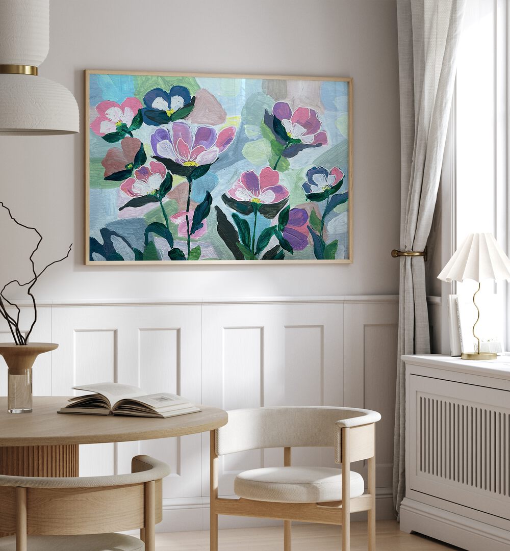 Bright and vibrant WILD FLOWERS, FLORAL FLOWER PAINTINGS enhance any space with their enchanting beauty and elegance.