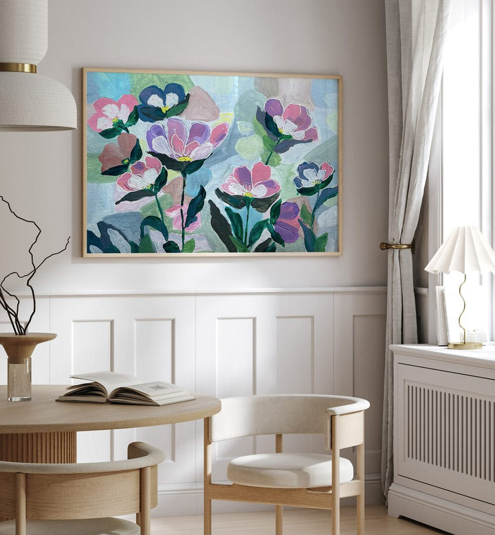 Bright and vibrant WILD FLOWERS, FLORAL FLOWER PAINTINGS enhance any space with their enchanting beauty and elegance.