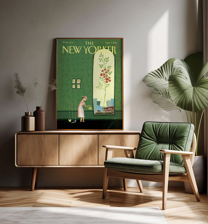 Window Box By Juliet Borda - New Yorker Magazine Cover  7th Sep 1998 Artwork   Placed on a wall In A Living Room