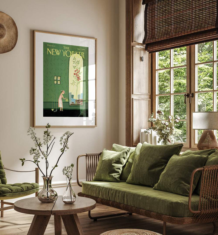 Window Box By Juliet Borda - New Yorker Magazine Cover  7th Sep 1998 Artwork   Placed on a wall In A Living Room