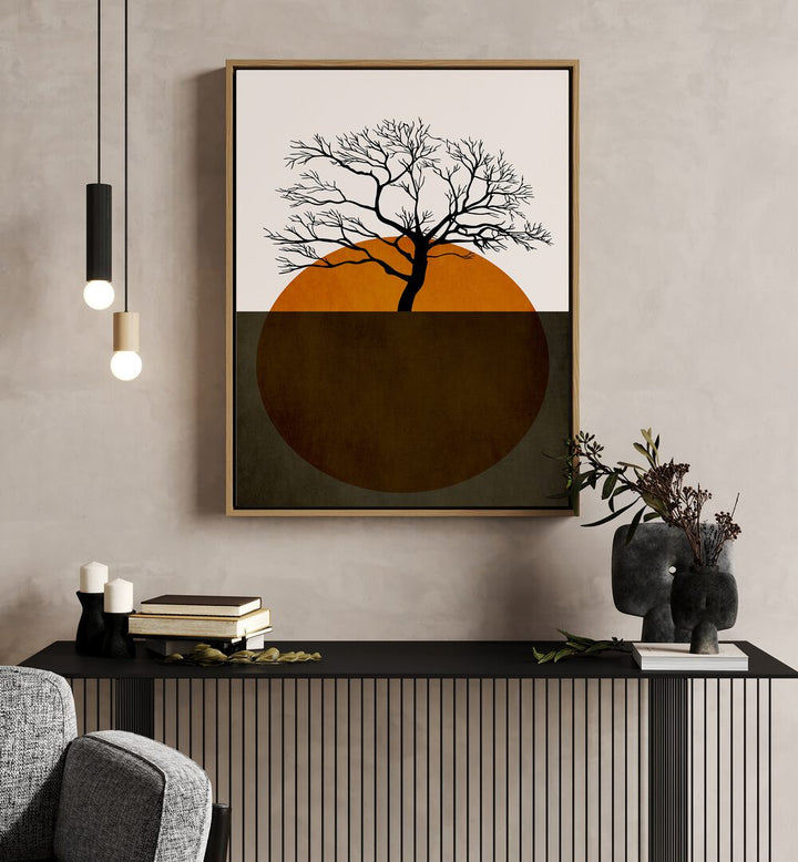 Minimalist 'Winter Days' landscape paintings bring tranquil beauty to your space, perfect for winter decor.