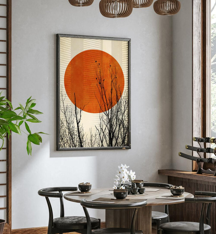 Stunning WINTER GLOW, LANDSCAPE PAINTINGS by KUBISTIKA, bringing serene winter beauty to your space at Asianmonk.