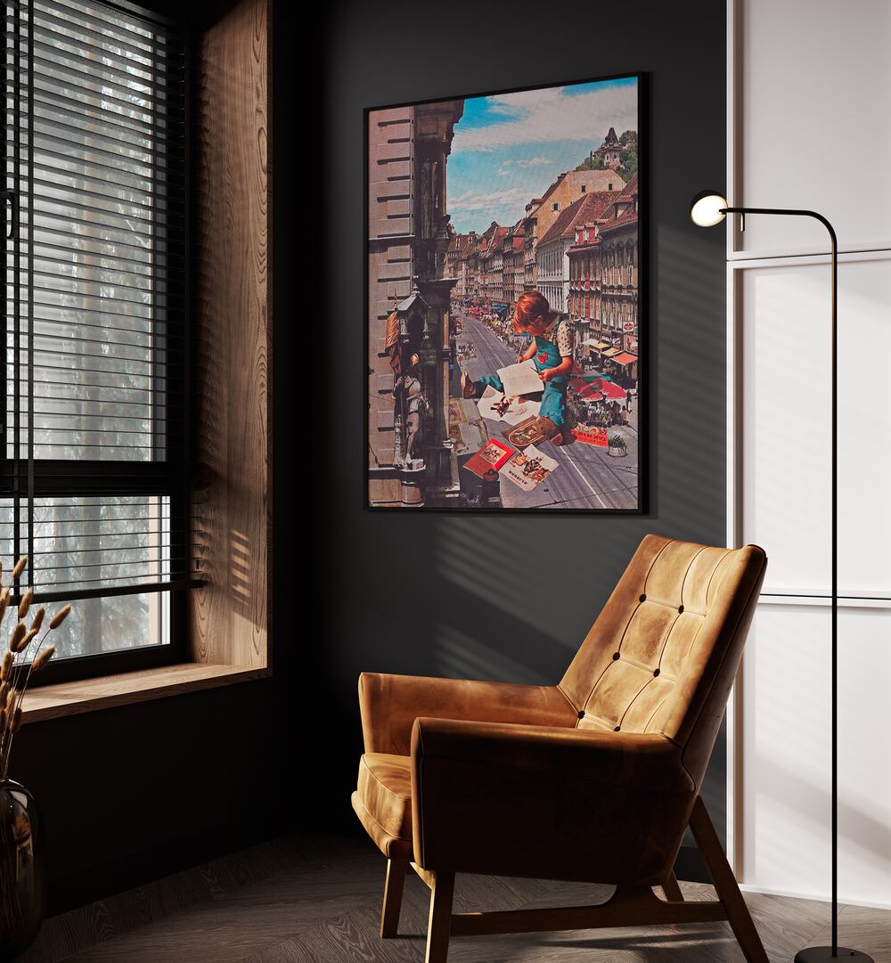 Explore the captivating WORK ON TIME, SURREAL ART PRINTS by Space Rocket Art, perfect for any modern space.