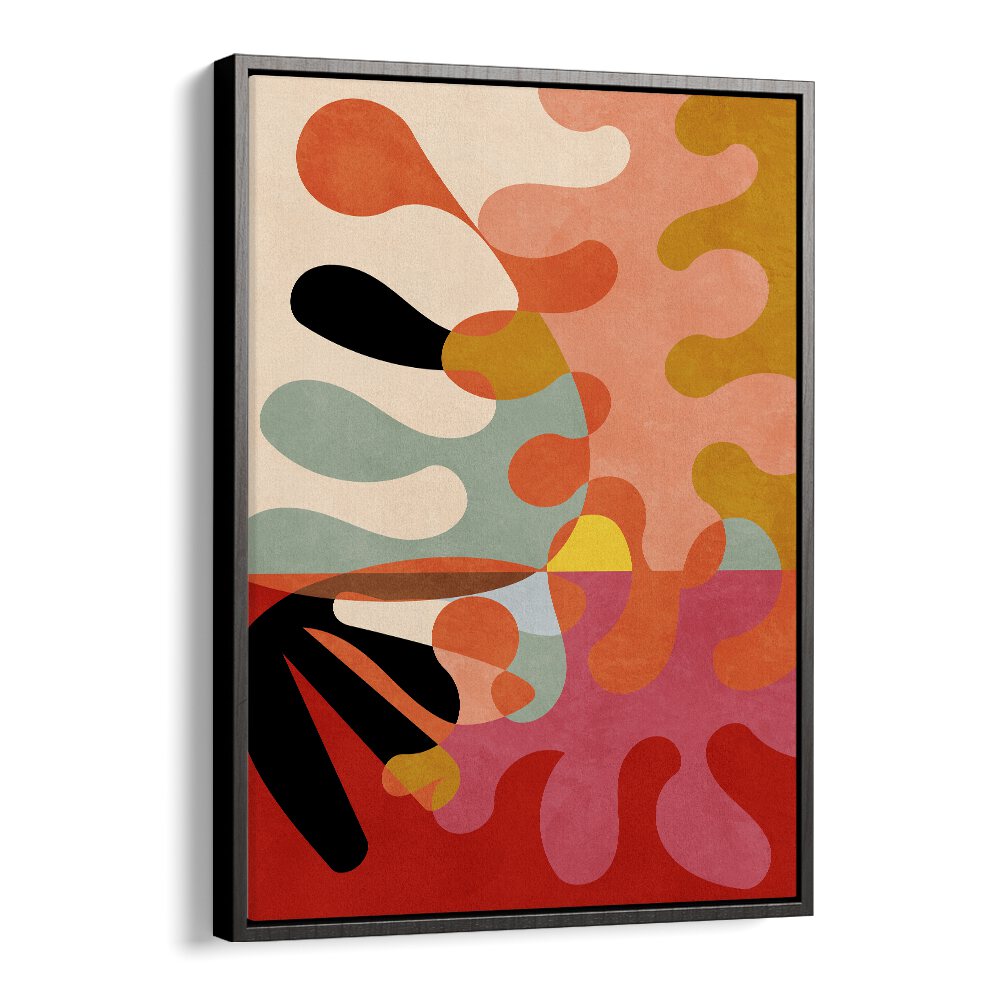 Vibrant WARM COLORS GEO V, ABSTRACT PAINTINGS by Ana Rut Bre showcase modern elegance and artistic brilliance.