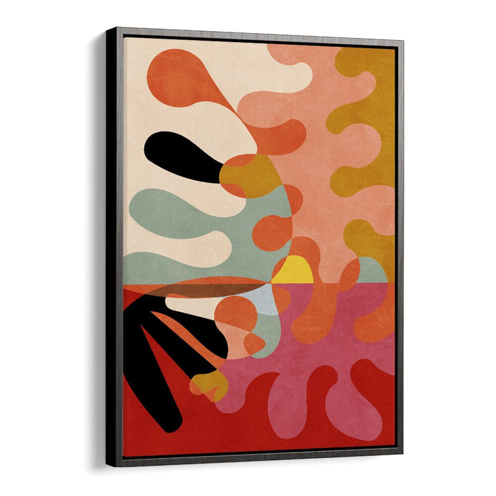 Vibrant WARM COLORS GEO V, ABSTRACT PAINTINGS by Ana Rut Bre showcase modern elegance and artistic brilliance.