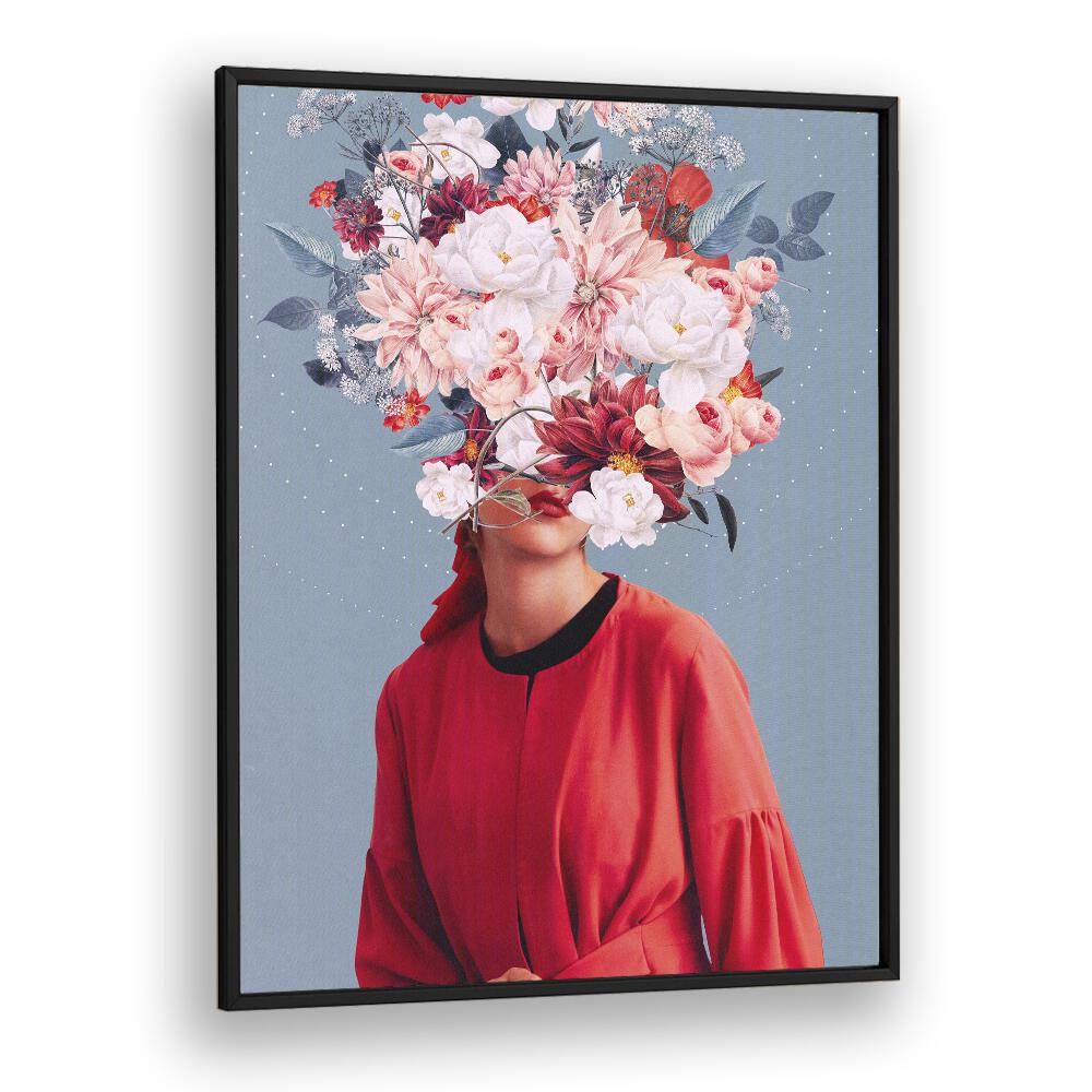 Stunning surreal art print "We Gathered in Spring" by Frank Moth, featuring vibrant floral elements and captivating design.