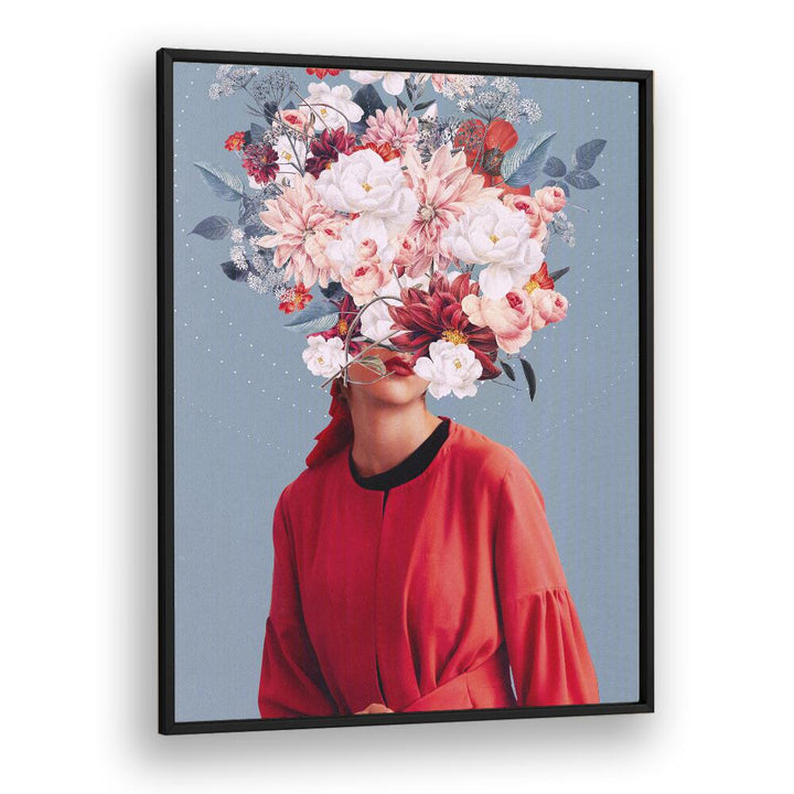 Stunning surreal art print "We Gathered in Spring" by Frank Moth, featuring vibrant floral elements and captivating design.
