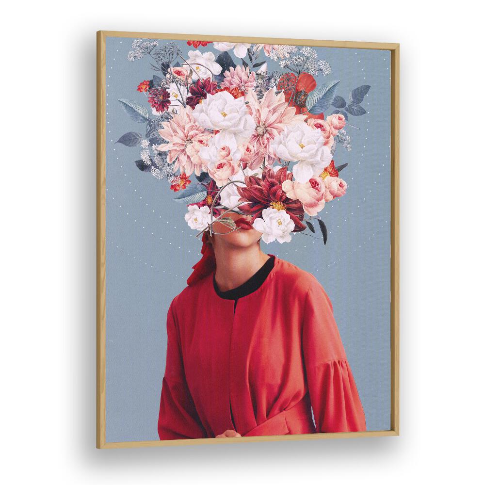Stunning "We Gathered in Spring" surreal art print by Frank Moth, showcasing vibrant florals and unique design.