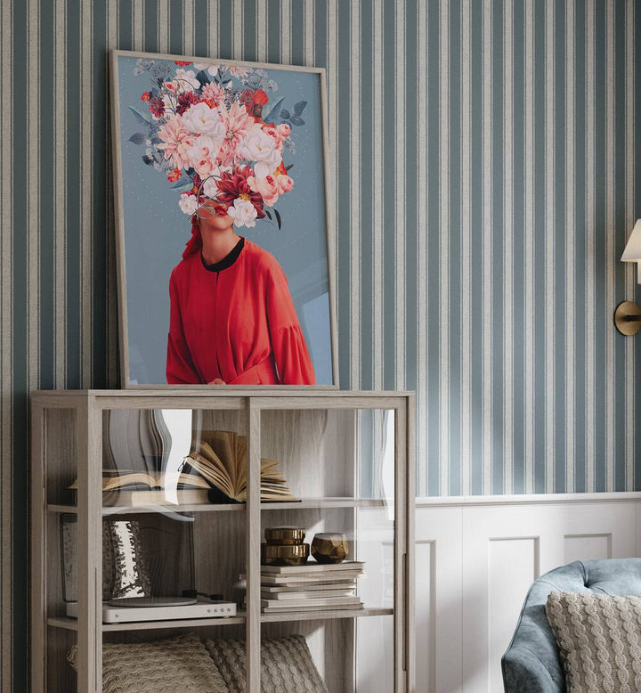 Beautiful interior showcasing "We Gathered in Spring, Surreal Art Prints" by Frank Moth, adding charm to any space.