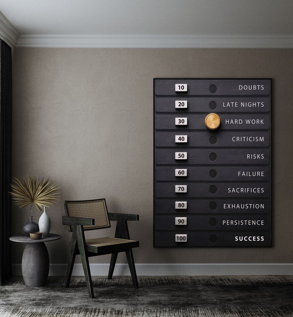 Elevate your decor with the WEIGHT OF SUCCESS, QUOTES poster, inspiring motivation in every space.