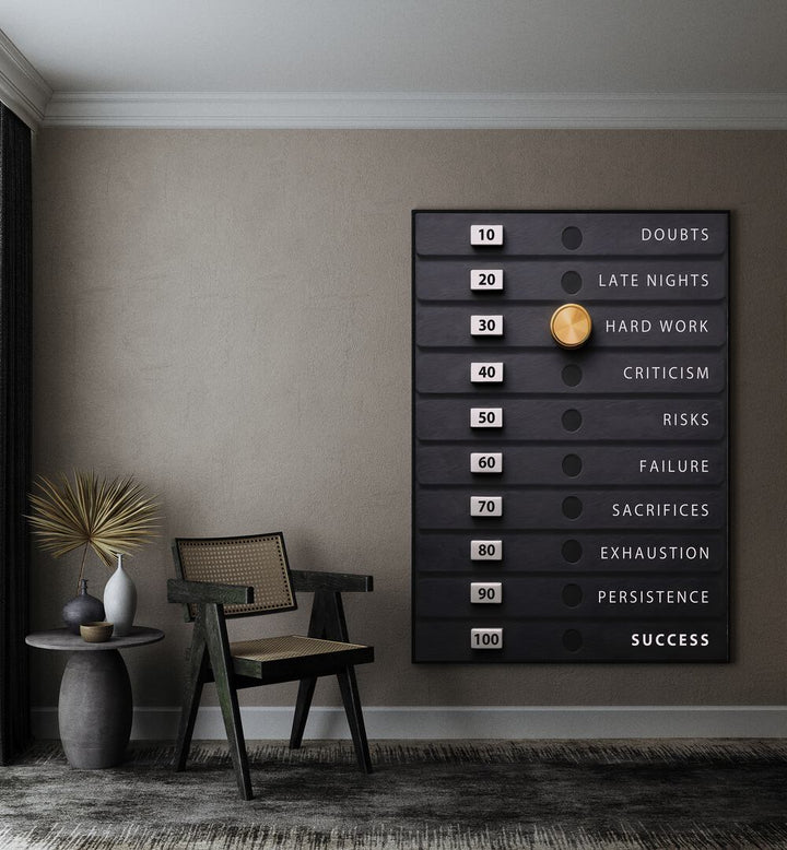 Elevate your decor with the WEIGHT OF SUCCESS, QUOTES poster, inspiring motivation in every space.