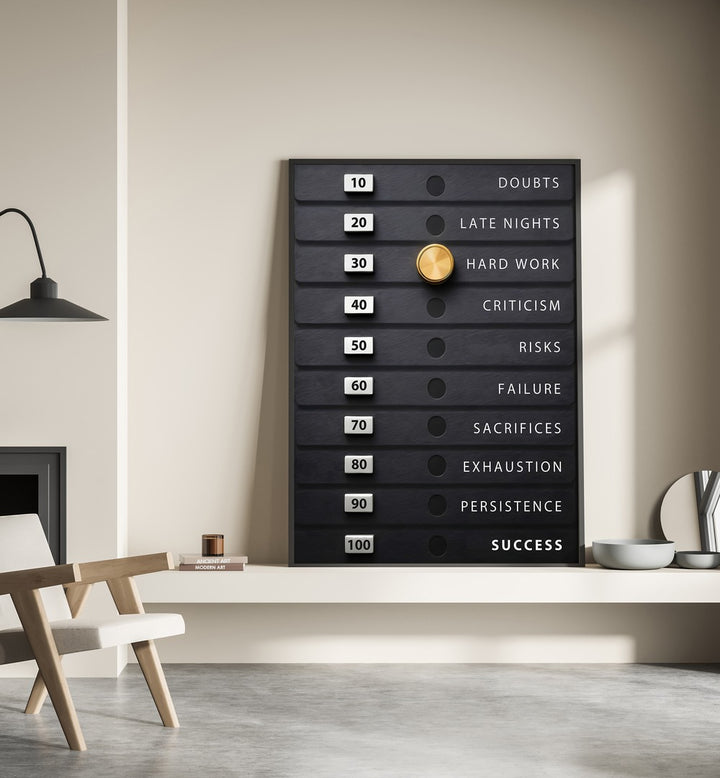Transform your space with the WEIGHT OF SUCCESS, QUOTES typography poster, inspiring daily motivation and goals.