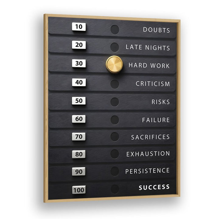 Stylish WEIGHT OF SUCCESS, QUOTES poster elevates your space, inspiring motivation and daily reminders of your goals.