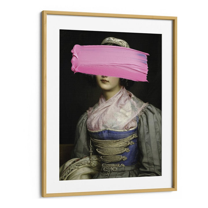 WELL FORGOTTEN, ALTERED ART PRINTS in oak frame by The Art Concept blends creativity and nostalgia beautifully.