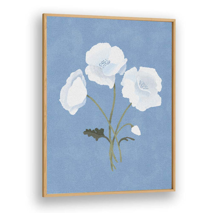 Stylish WHITE ON BLUE, FLORAL FLOWER PAINTINGS by Goed Blauw enhance your space with serene botanical beauty.