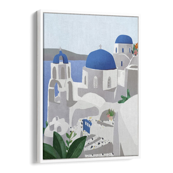 Transform your space with SANTORINI ISLAND, TRAVEL POSTERS by Petra Lidze, capturing the island's breathtaking beauty.