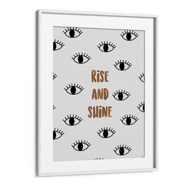 Stylish RISE AND SHINE, QUOTES poster by Orara Studio to inspire and elevate your space with motivation.