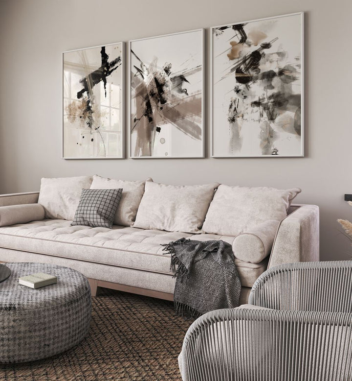 Transform your space with the WILD WORDS SET, SET OF 3 PAINTINGS, featuring bold art prints in dynamic colors.