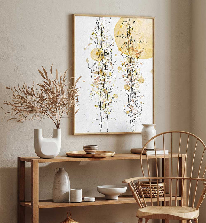 WILD AUTUMN IN THE SUNSET , FLORAL FLOWER PAINTINGS