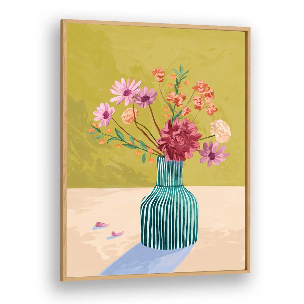 WILDERFLOWERS, FLORAL FLOWER PAINTINGS in a vibrant vase, enhancing your space with Goed Blauw's botanical artistry.