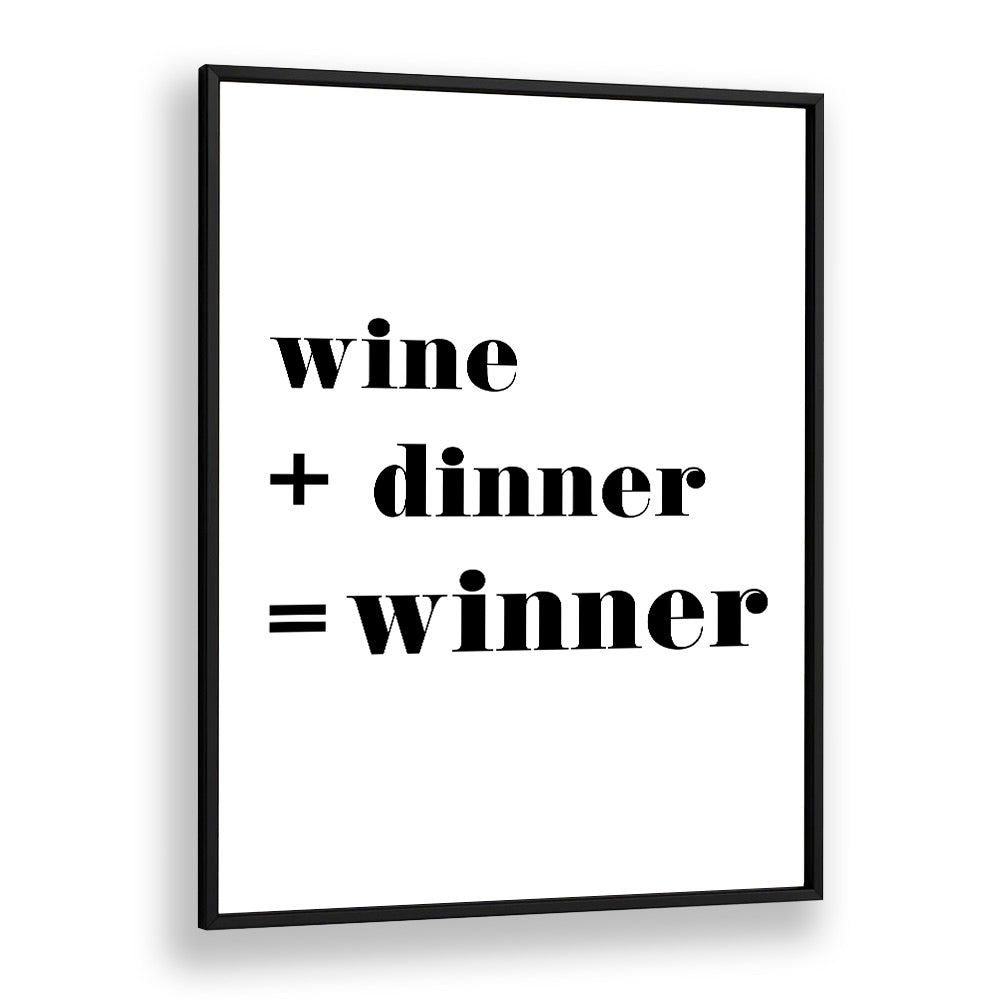 Stylish WINNER, QUOTES typography poster in a sleek black frame, perfect for inspiring decor from 1 X STUDIO.
