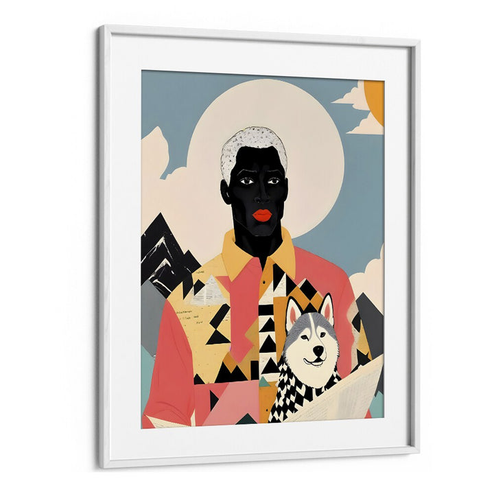 Stunning WINTER COMPANION, PORTRAITS by Uma Gokhale, showcasing winter beauty in vibrant, illustrative art.
